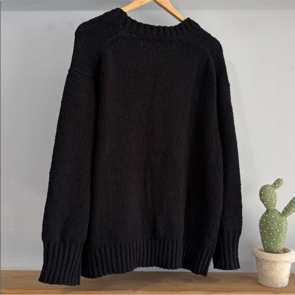 J. Crew Black Marina V- Neck Cardigan Sweater, Size XL, NWT - Picture 4 of 14